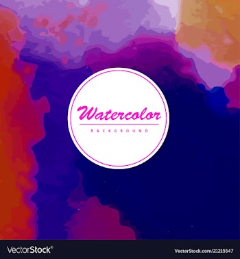 Modern watercolor background vector image