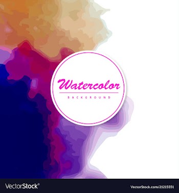 Modern watercolor background vector image