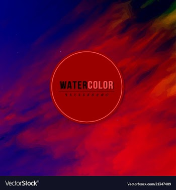 Modern watercolor background vector image