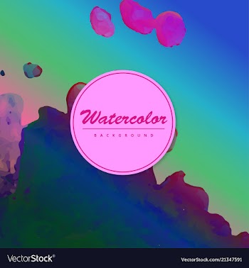 Modern watercolor background vector image