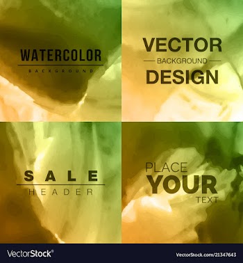 Modern watercolor background vector image