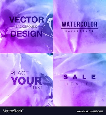 Modern watercolor background vector image