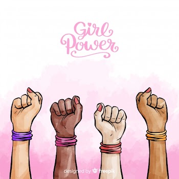 Modern watercolor feminism concept Free Vector