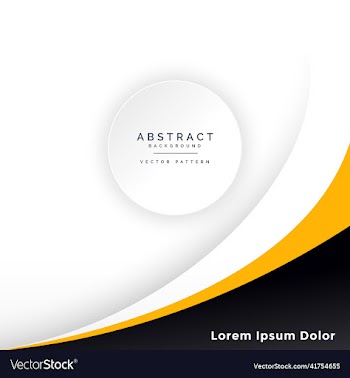 modern white background design with yellow theme