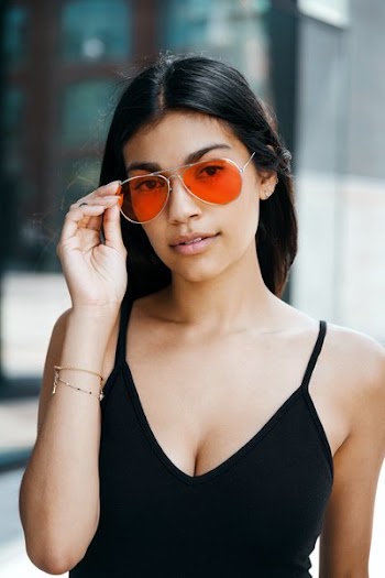 Modern Woman Posing In The City