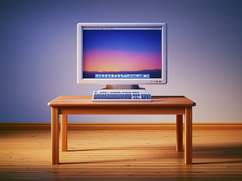 Modern Workspace 3D Render