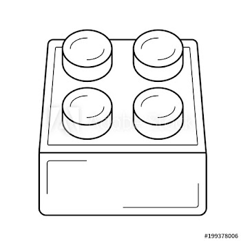 Module vector line icon isolated on white background