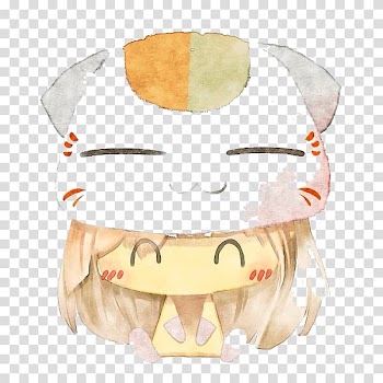 Moe Q-version Cartoon Watercolor painting Hat, Cat headgear transparent background PNG clipart