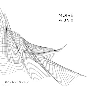 Moiré pattern background | Free stock vector - 555083