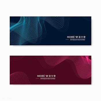 Moiré pattern background set | Free stock vector - 555171