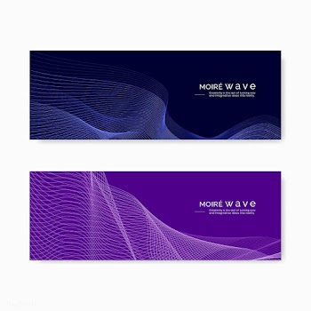 Moiré pattern background set | Free stock vector - 555184