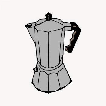 Moka pot clipart, object illustration | Free Vector - rawpixel