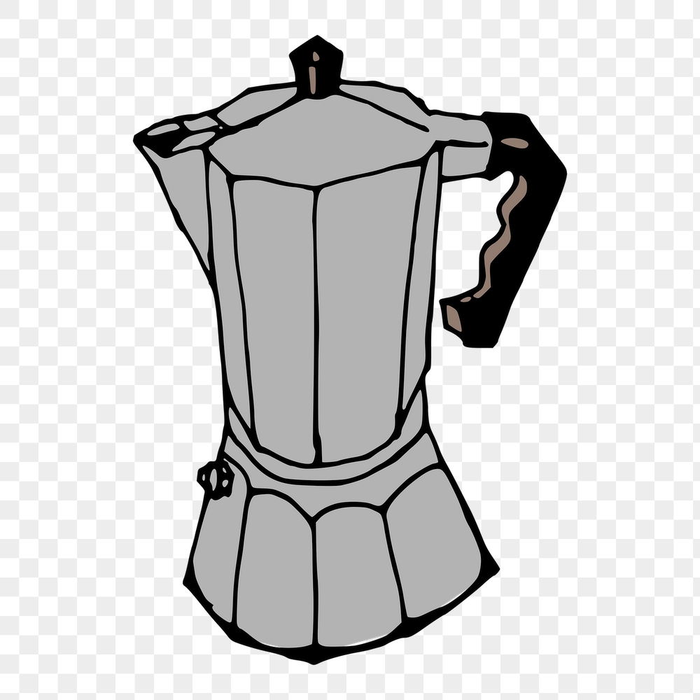 Moka pot png sticker, object | Free PNG - rawpixel