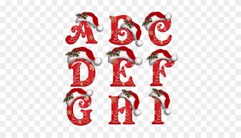 Moldes De Letras Navideñas