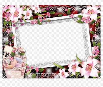 Moldura Para Fotos - Pink Easter Frames