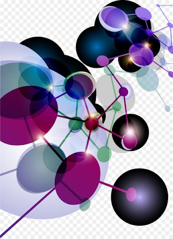 Molecular geometry Molecule - Colorful vector molecule 