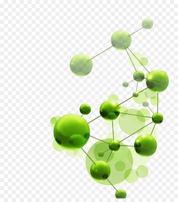 Molecule Stock illustration Stock photography Euclidean vector - Vector green creature chain 