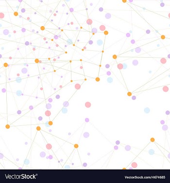Molecule structure background seamless pattern vector image