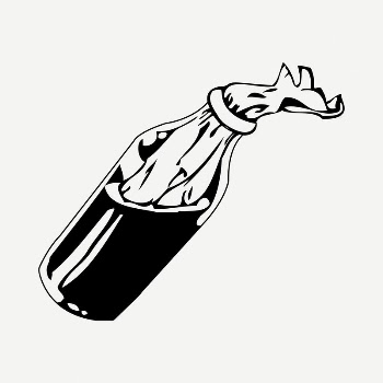 Molotov cocktail drawing, vintage illustration | Free PSD - rawpixel