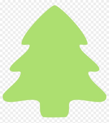 Molumen Christmas Tree Icon Coloring Book Colouring - Christmas Tree Border Green