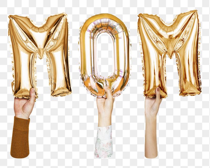 Mom balloon png word sticker, | Free PNG - rawpixel