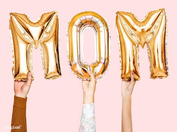 Mom balloon typography | Free stock psd mockup - 442353