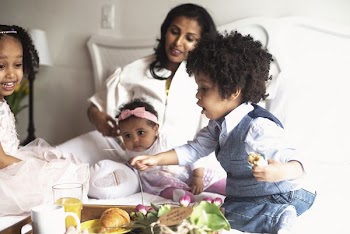 Mom Enjoying Family Time