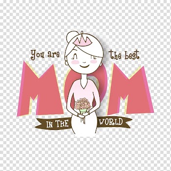 Mom in the world illustration, Mother's Day Gift Wish Woman, Mother's Day transparent background PNG clipart