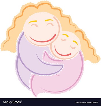  					Mommys girl vector image														