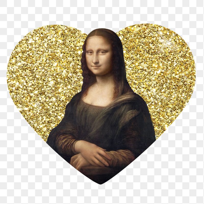 Mona Lisa png badge sticker, | Free PNG - rawpixel