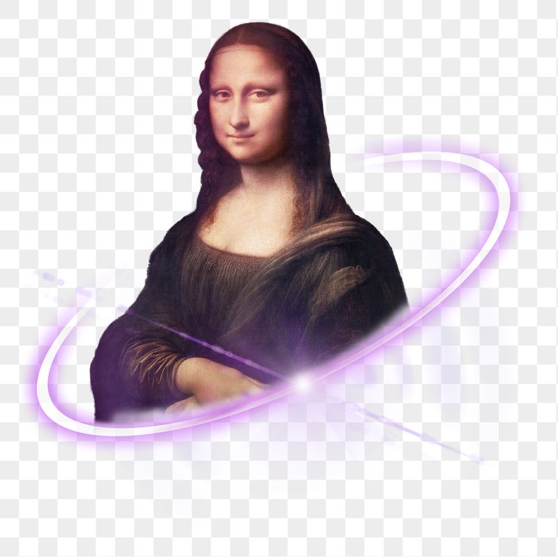 Mona Lisa png, digital art, | Free PNG - rawpixel