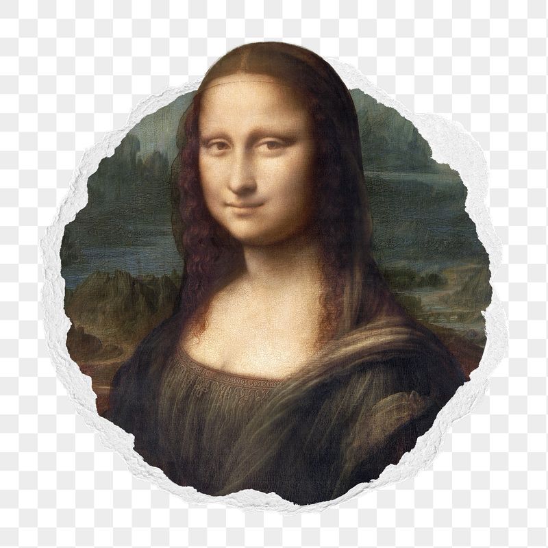 Mona Lisa png sticker, Leonardo | Free PNG - rawpixel