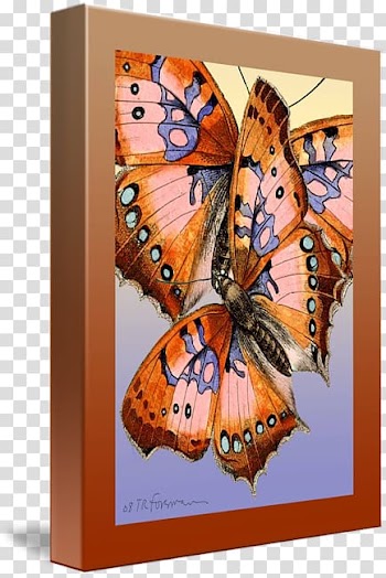 Monarch butterfly Paper Abstract art Painting, abstract red transparent background PNG clipart