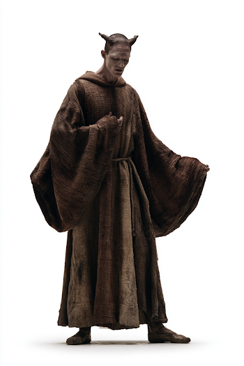 Monastic Satyr Dancer in Classical Pose