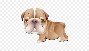 Monday Morning Names of the days of the week - Hand-painted puppy 