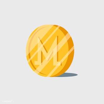 Monero cryptocurrency electronic cash symbol .. | Free stock vector - 474827