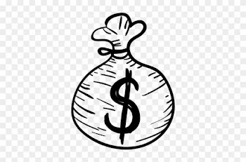 Money Bag Casino Doodle Transparent Png - Money