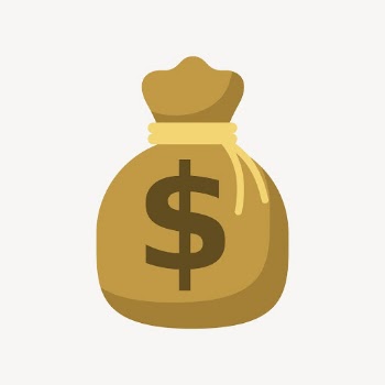 Money bag clipart, dollar currency | Free Photo - rawpixel