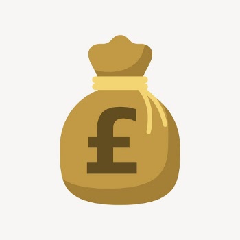 Money bag clipart, pound currency | Free Vector - rawpixel