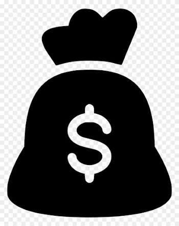 Money Bag Comments - Dollar Icon Png Black