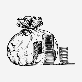 Money bag drawing, vintage finance | Free Photo - rawpixel