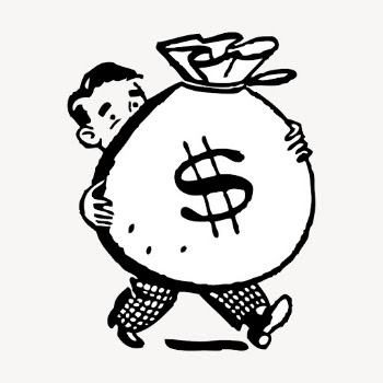 Money bag hand drawn clipart, | Free Vector - rawpixel
