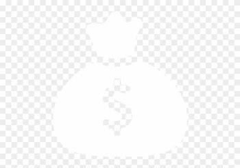 Money Bag Icon White