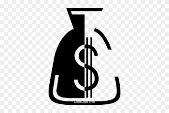 Money Bag Royalty Free Vector Clip Art Illustration - Money Bag Royalty Free Vector Clip Art Illustration