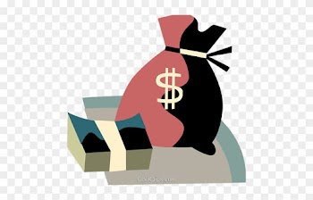 Money Bag With Bundled Cash Royalty Free Vector Clip - Money Bag With Bundled Cash Royalty Free Vector Clip