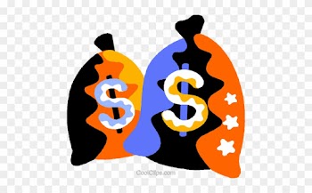 Money Bags Royalty Free Vector Clip Art Illustration - Money Bags Royalty Free Vector Clip Art Illustration