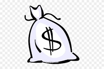 Money Bags Royalty Free Vector Clip Art Illustration - Saco De Dinheiro Vetor Png