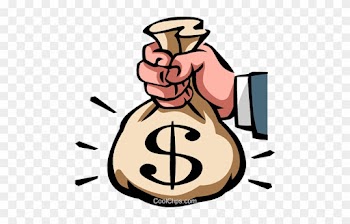 Money Bags Royalty Free Vector Clip Art Illustration - Sales