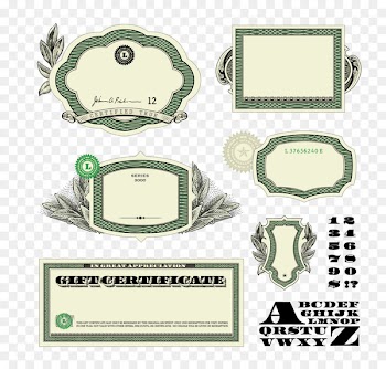Money Banknote United States Dollar - Banknotes decorative elements 