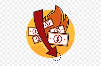 Money Burn Rate Icon - Burn Money Png
